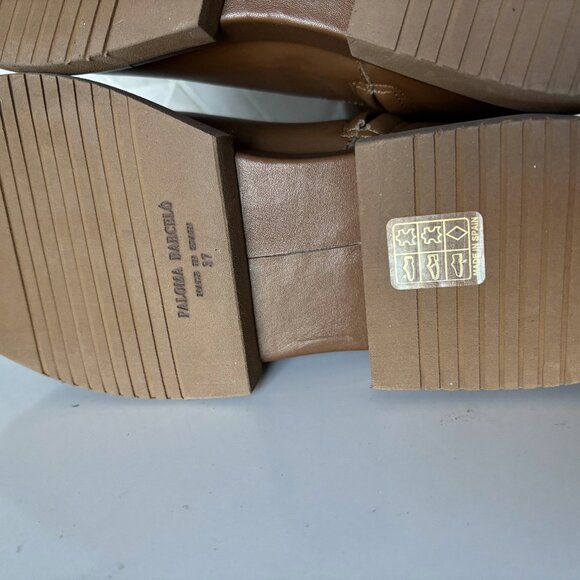 Paloma Barcelo Size 37/6.5 Brown Leather Tall Ankle Boot with Zipper - Picture 8 of 12